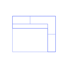 Layouts Pantries Butler Framed L Shape 1 Side Long Outline Svg Vector, Free Vectors File